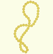 Mardi Gras Gold Beads - Single