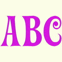 Alphabet  Pink   (2 Inch)