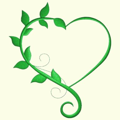 Heart & Leaves - 3 Sizes Included