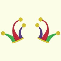 Jester Border - Mardi Gras - 3 Sizes