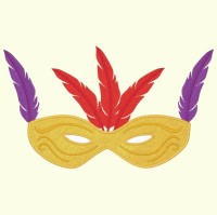 Mardi Gras Mask 010 - 3 Sizes
