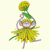 Whimsical Mouse - 2 Sizes Included